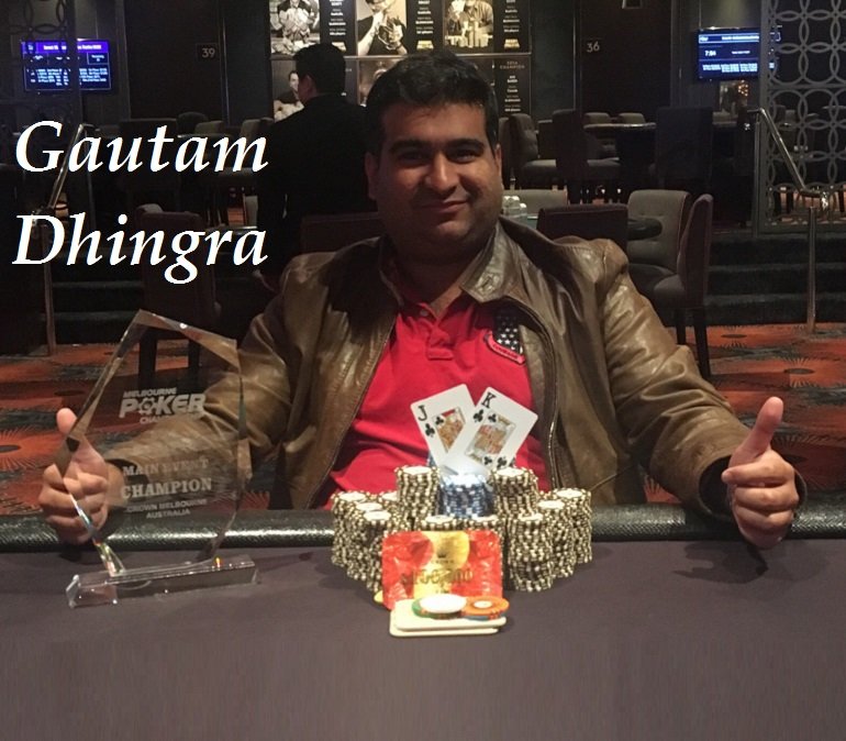 Gautam Dhingra wins 2018 Melbourne Poker Champs Main Event